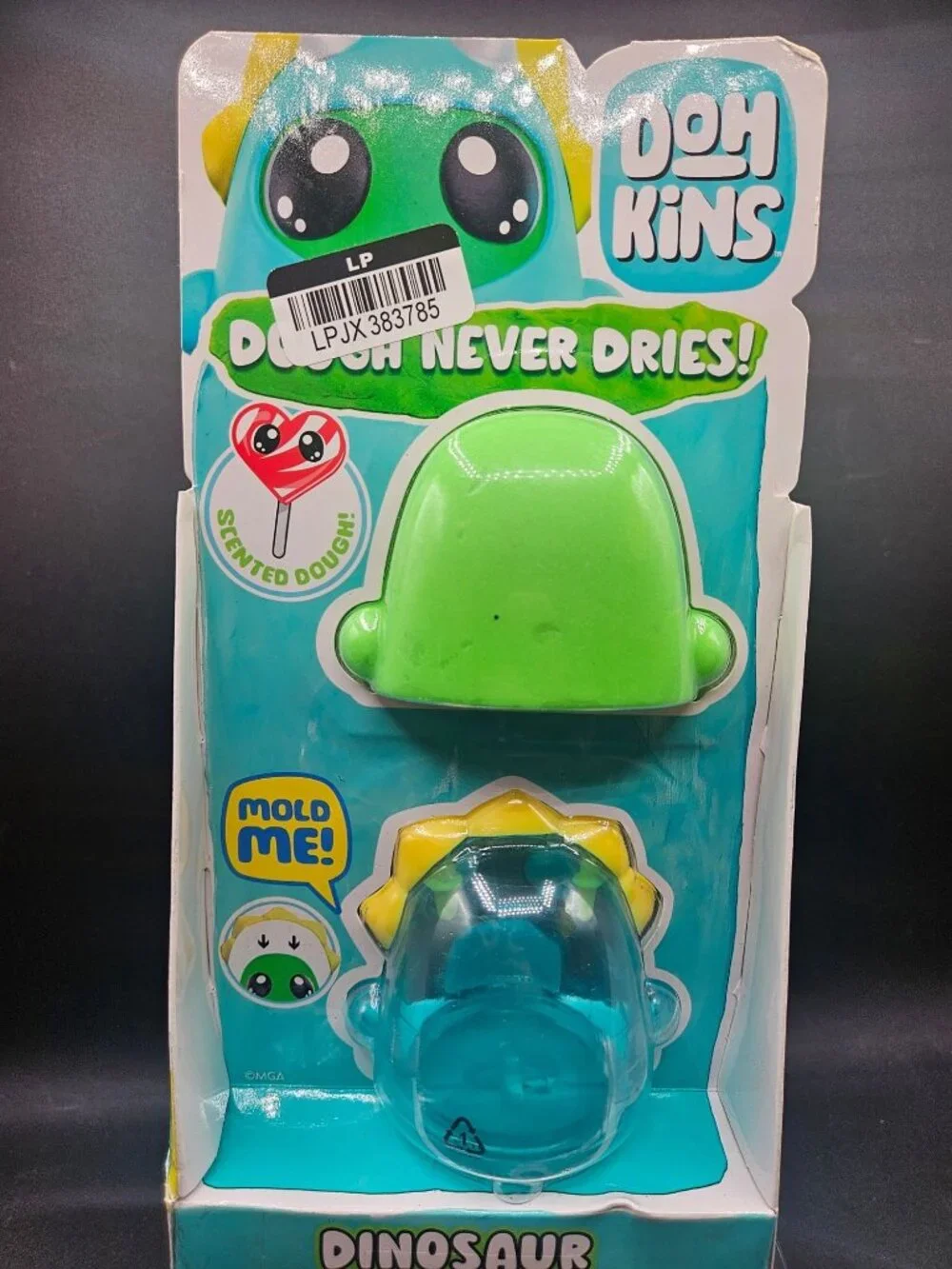 Doh Kins Dough Never Dries Dinosaur Mold Set Scented & Gluten-Free
